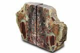 Tall Red and Yellow Jasper Bookends - Marston Ranch, Oregon #382140-1